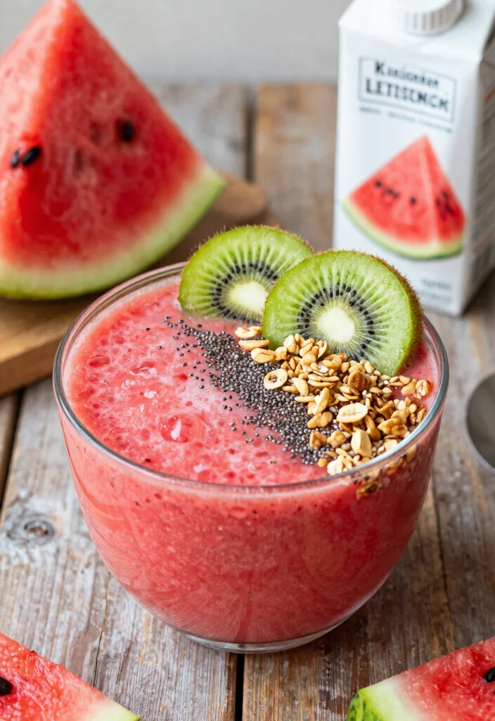 16 Watermelon Smoothie Bowl Recipes for Summer - 1. Classic Watermelon Smoothie Bowl 1