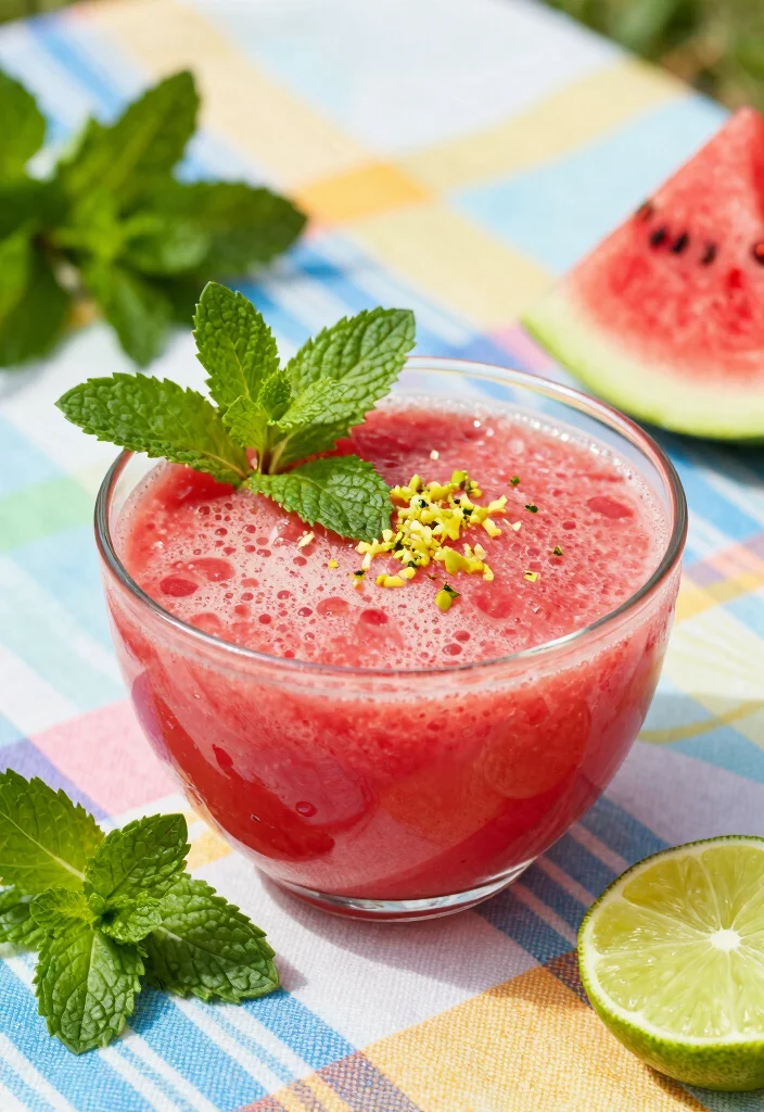 16 Watermelon Smoothie Bowl Recipes for Summer - 4. Watermelon Mint Chill Bowl 1