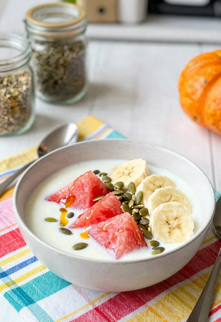 16 Watermelon Smoothie Bowl Recipes for Summer - 5. Creamy Watermelon Yogurt Bowl 1