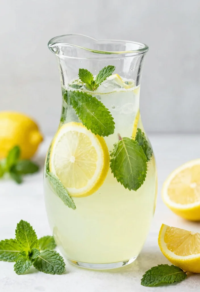 17 Aesthetic Detox Water Recipes Perfect for Pinterest, Jars, and Visual Inspiration - 16. Cool Mint Lemonade 1
