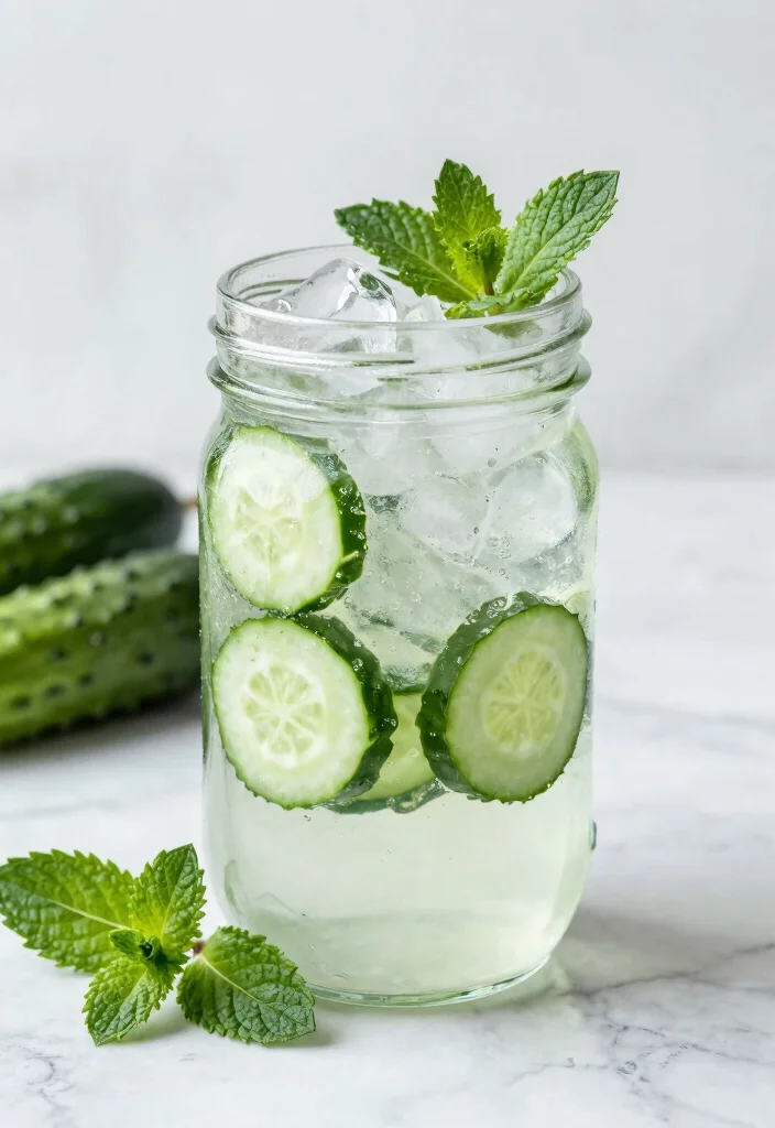 17 Aesthetic Detox Water Recipes Perfect for Pinterest, Jars, and Visual Inspiration - 3. Refreshing Cucumber Mint Elixir 1