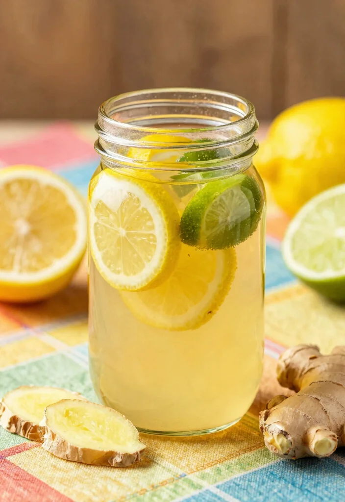 17 Aesthetic Detox Water Recipes Perfect for Pinterest, Jars, and Visual Inspiration - 4. Spicy Ginger Citrus Infusion 1