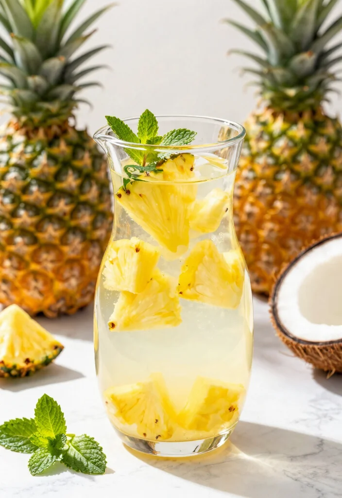 17 Aesthetic Detox Water Recipes Perfect for Pinterest, Jars, and Visual Inspiration - 5. Tropical Paradise Water 1