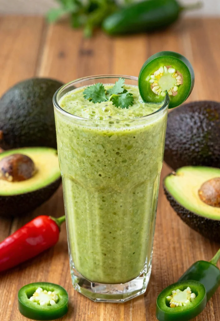 17 Avocado Smoothie Recipes for Healthy Fats - 11. Spicy Avocado Smoothie 1