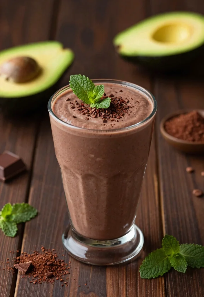 17 Avocado Smoothie Recipes for Healthy Fats - 3. Chocolate Avocado Smoothie 1
