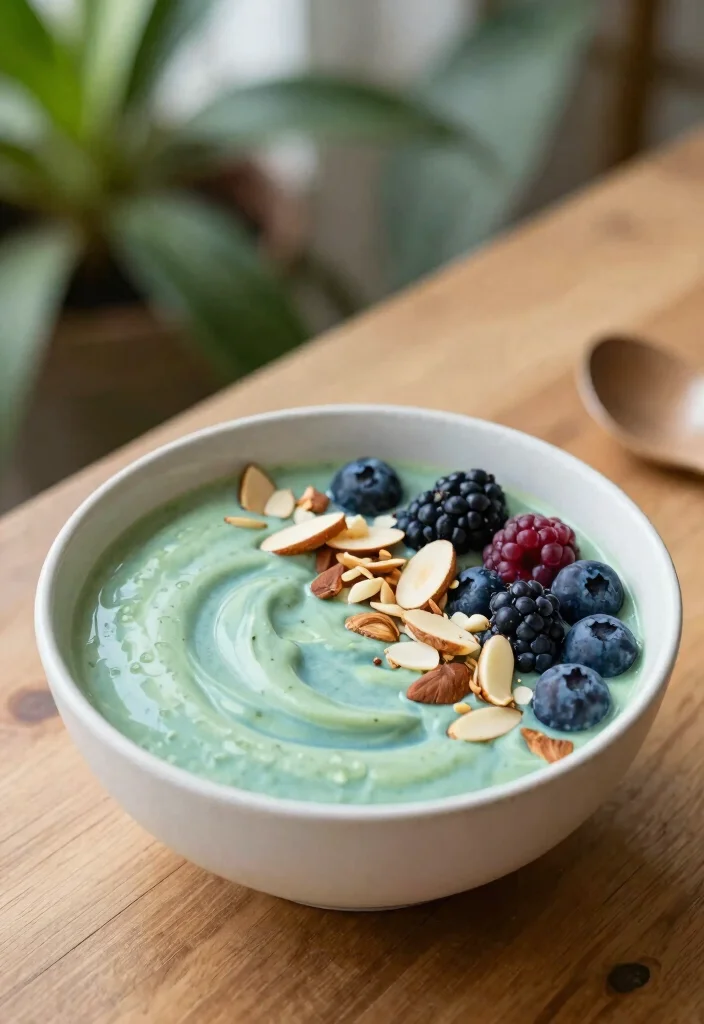 17 Blue Spirulina Smoothie Bowl Recipes Vibrant and Healthy - 10. Matcha Blue Spirulina Bowl 1