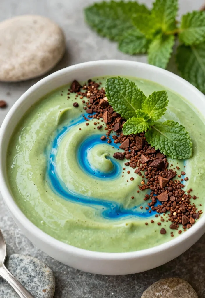 17 Blue Spirulina Smoothie Bowl Recipes Vibrant and Healthy - 7. Choco-Matcha Blue Spirulina Bowl 1