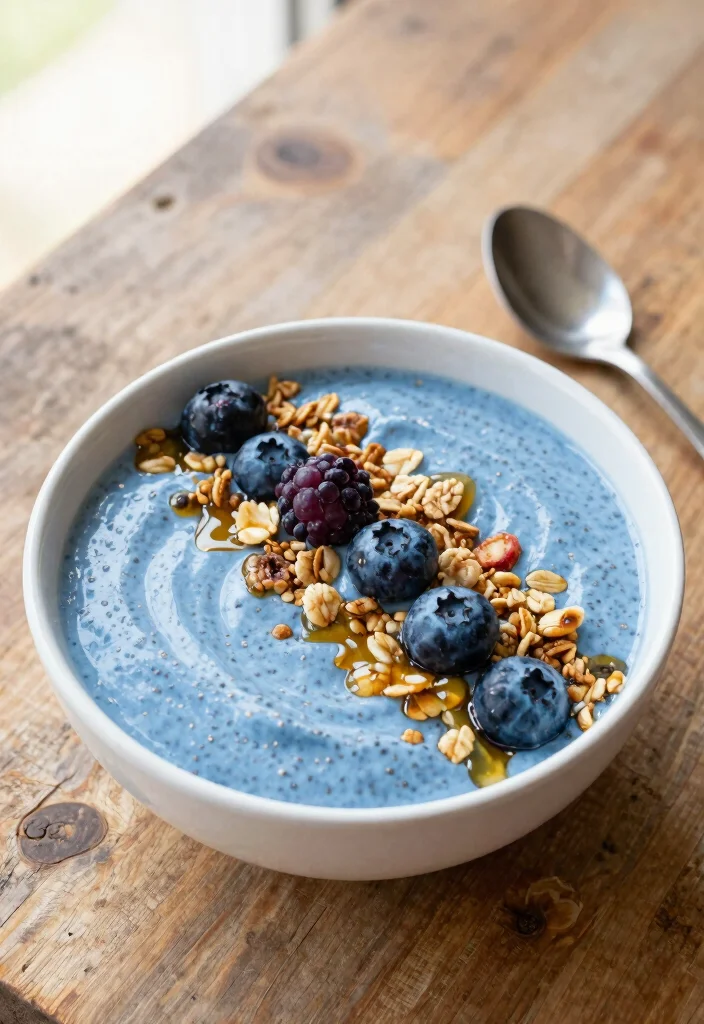 17 Blueberry Smoothie Bowl Recipes Rich in Antioxidants - 9. Blueberry Chia Seed Smoothie Bowl 1
