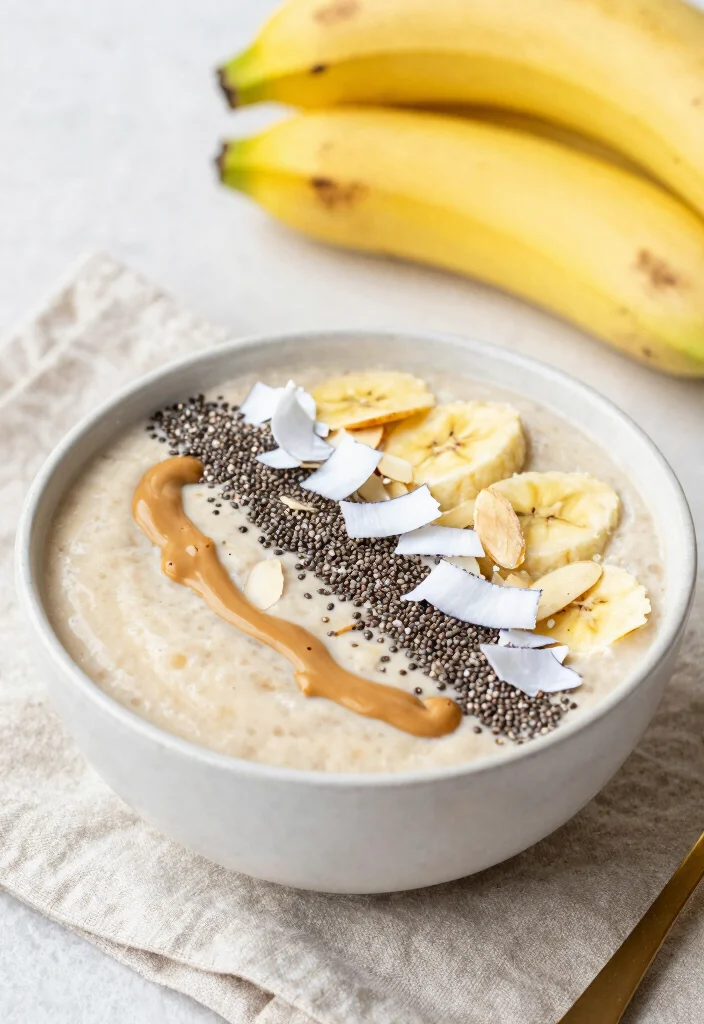 17 Creamy and Healthy Banana Smoothie Bowl Recipes - 1. Classic Creamy Banana Smoothie Bowl 1