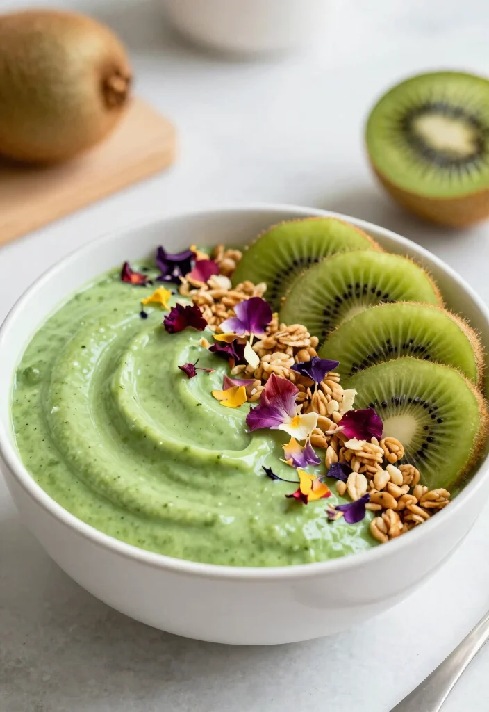 17 Creamy and Healthy Banana Smoothie Bowl Recipes - 17. Energizing Spirulina Banana Smoothie Bowl 1