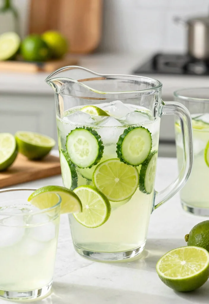 17 Cucumber Detox Water Recipes for Hydration, Refreshing Taste, and Light Belly Support - 3. Cucumber Lime Detox Water 1