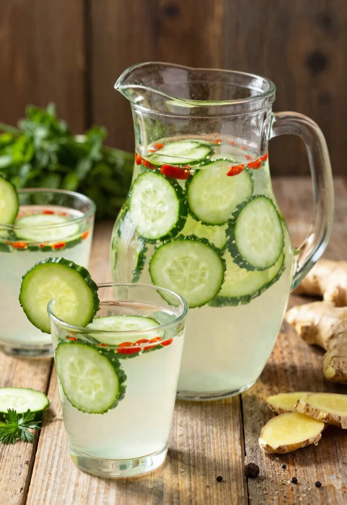 17 Cucumber Detox Water Recipes for Hydration, Refreshing Taste, and Light Belly Support - 4. Spiced Cucumber Detox Water 1