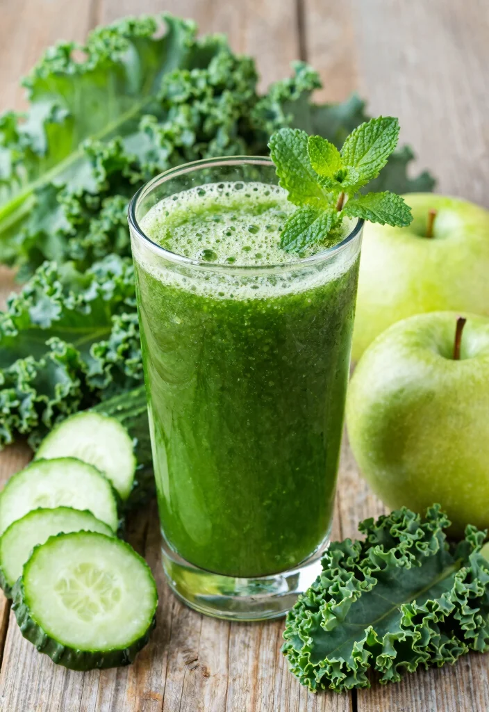 17 Detox Juice Recipes That Support Fat Flush and a Flatter Belly Appearance - 2. Green Goddess Detox Juice 1