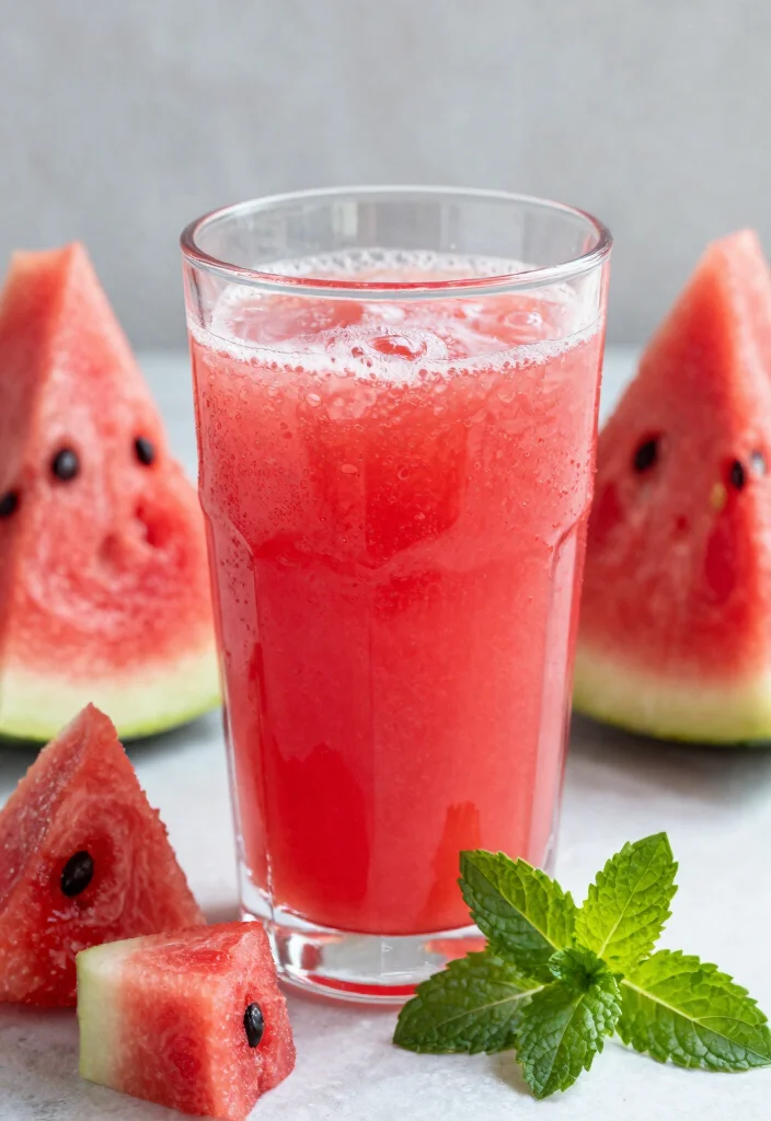 17 Detox Juice Recipes That Support Fat Flush and a Flatter Belly Appearance - 7. Minty Melon Detox Juice 1