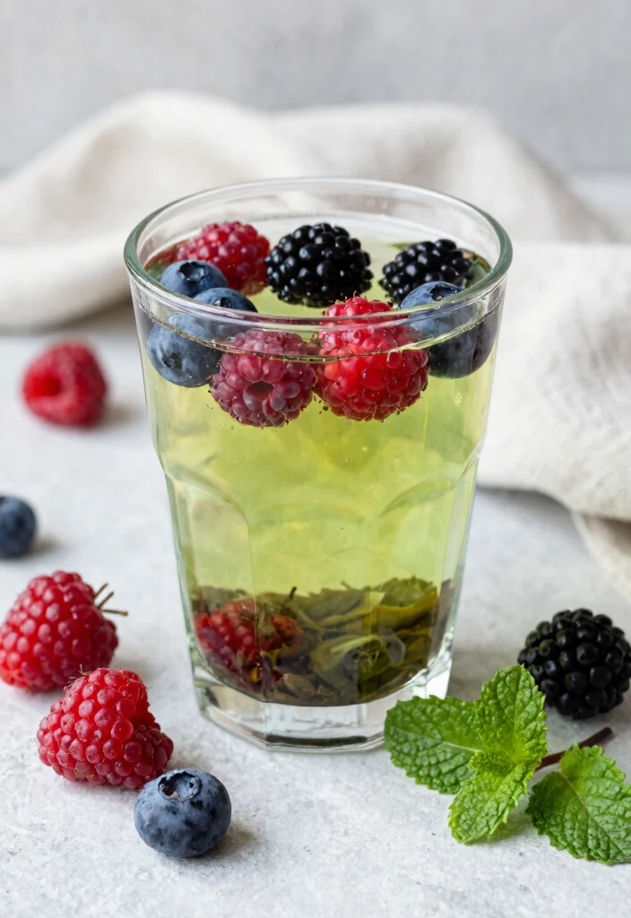 17 Detox Tea Cleanse Recipes That Support Metabolism and Balanced Weight Goals - 11. Berry Green Detox Tea 1