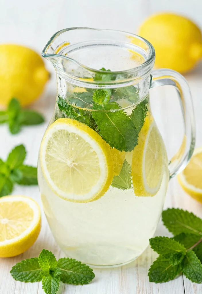 17 Detox Water Recipes That Support Fat Burning and a Leaner Lifestyle - 1. Lemon & Mint Refresh 1