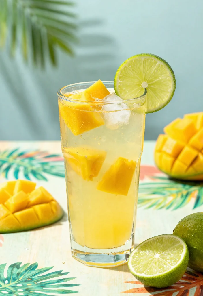17 Detox Water Recipes That Support Fat Burning and a Leaner Lifestyle - 15. Tropical Mango & Lime Splash 1