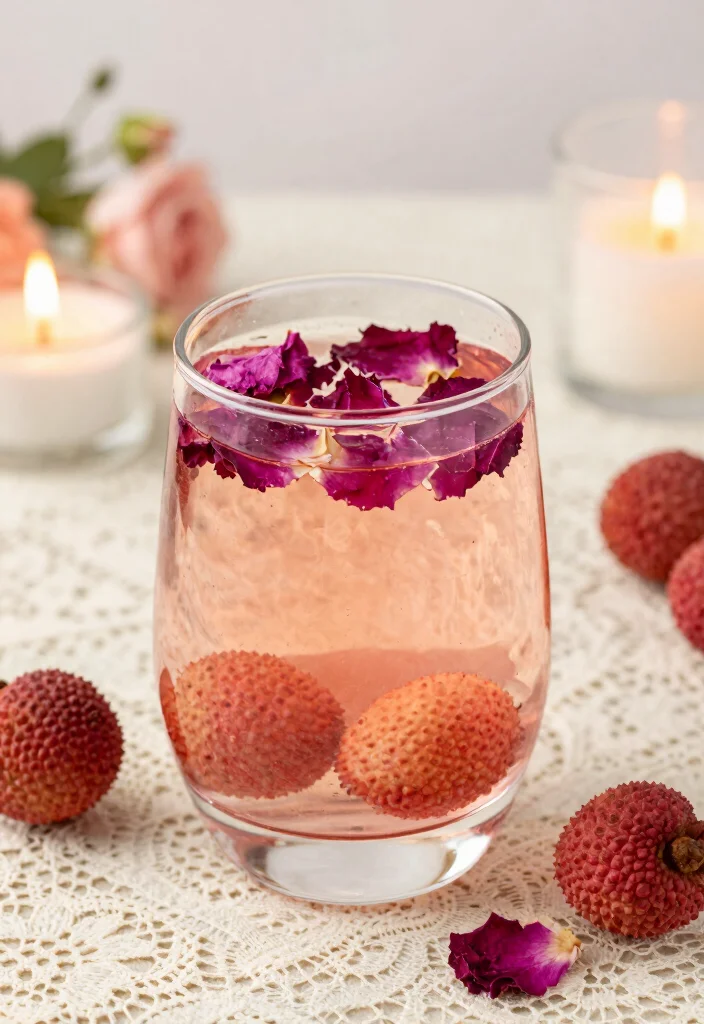 17 Detox Water Recipes and Benefits Explained for Everyday Wellness - 15. Lychee Rose Infusion 1