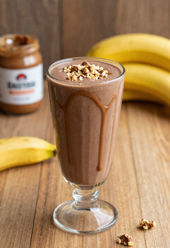 17 Healthy Chocolate Smoothie Recipes Without Guilt - 12. Chocolate and Nut Butter Smoothie 1