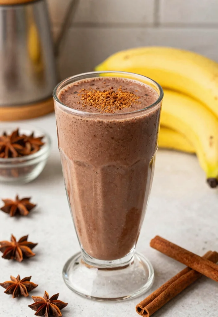 17 Healthy Chocolate Smoothie Recipes Without Guilt - 13. Chocolate Spice Smoothie 1