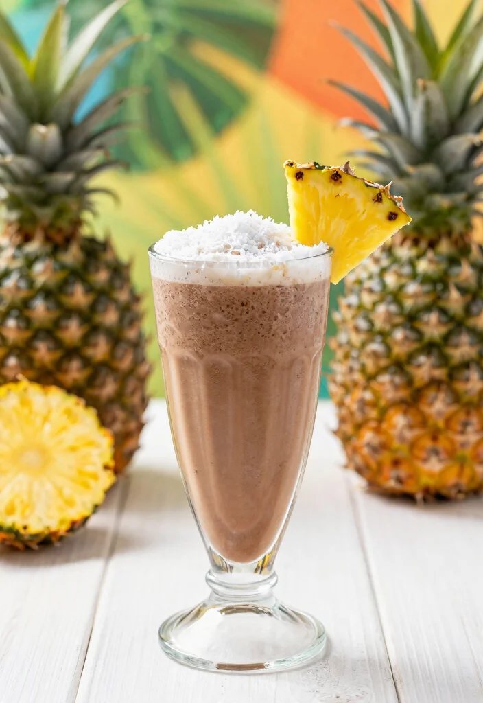 17 Healthy Chocolate Smoothie Recipes Without Guilt - 14. Tropical Chocolate Smoothie 1