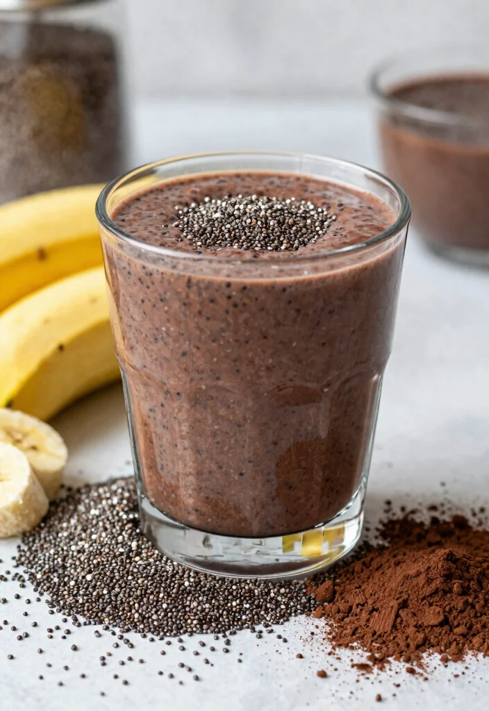 17 Healthy Chocolate Smoothie Recipes Without Guilt - 6. Chocolate Chia Seed Smoothie 1