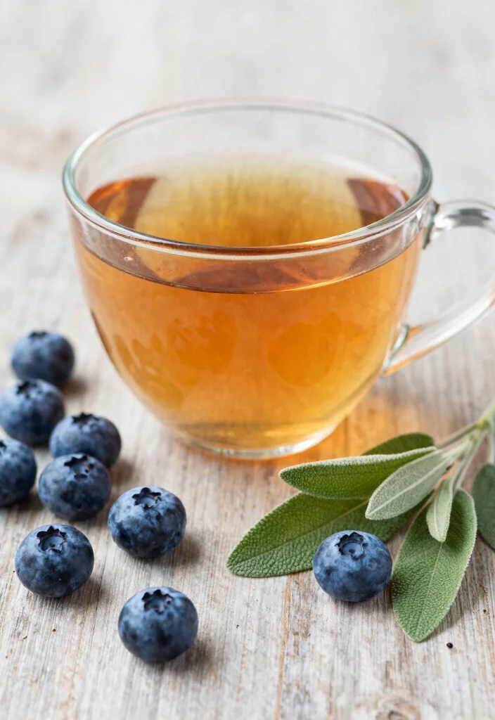 17 Liver Detox Tea Recipes for Gentle Daily Support and Herbal Balance - 13. Blueberry & Sage Detox Tea 1