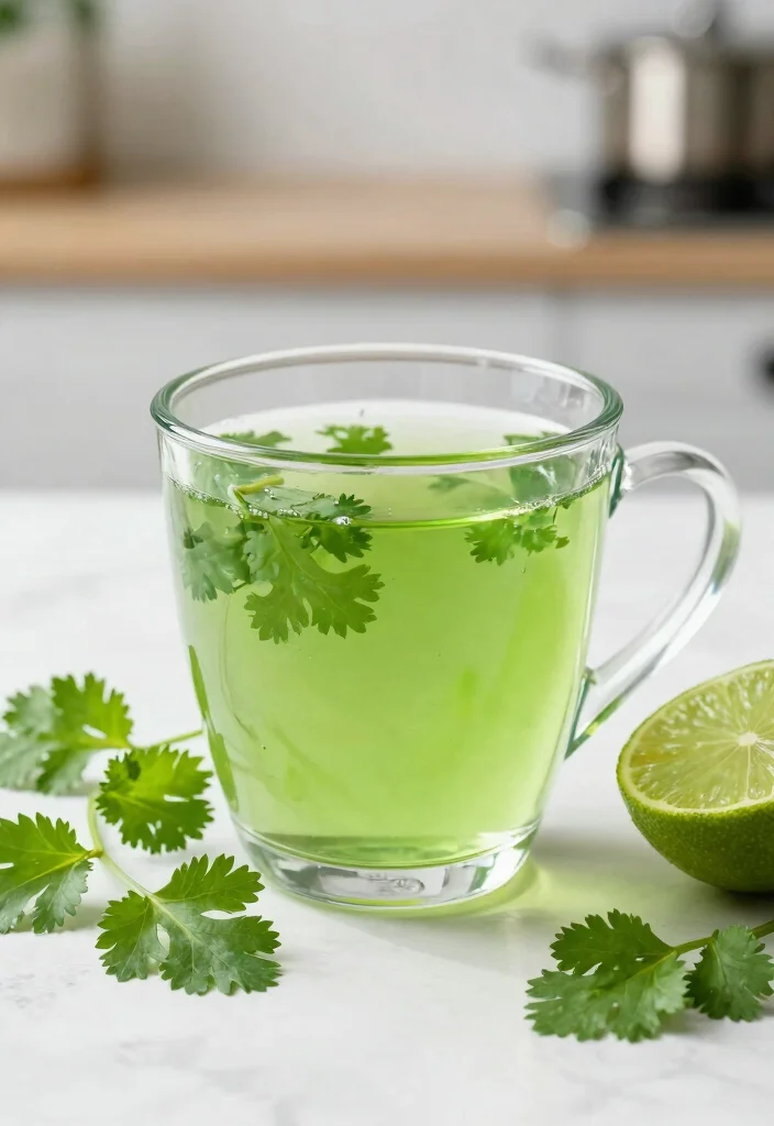17 Lung Detox Tea Recipes with Herbs That Support Breathing and Daily Wellness - 11. Cilantro Detox Tea 1