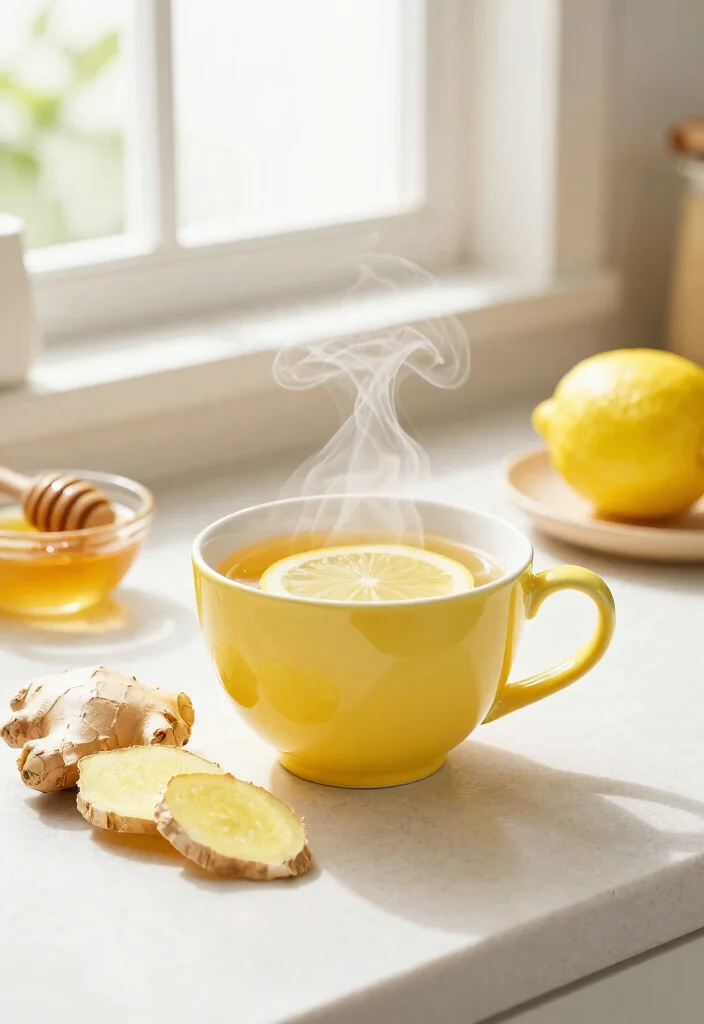 17 Lung Detox Tea Recipes with Herbs That Support Breathing and Daily Wellness - 2. Ginger Lemon Lung Tea 1
