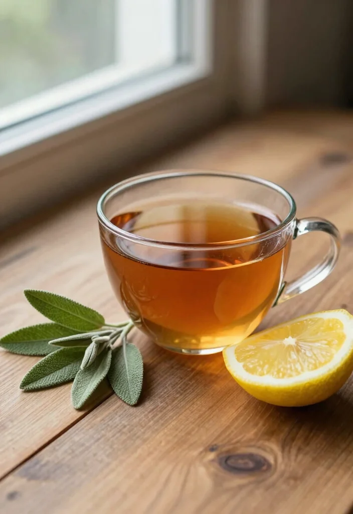 17 Lung Detox Tea Recipes with Herbs That Support Breathing and Daily Wellness - 7. Sage Respiratory Tea 1