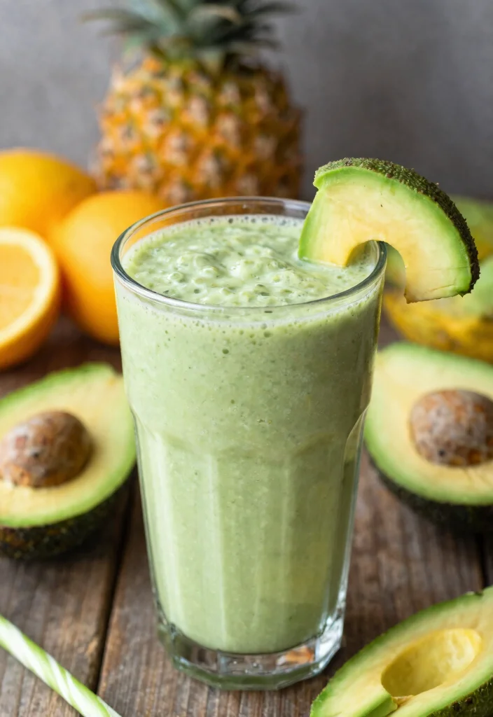 17 Mango Banana Smoothie Recipes Naturally Creamy - 10. Mango Banana Avocado Smoothie 1