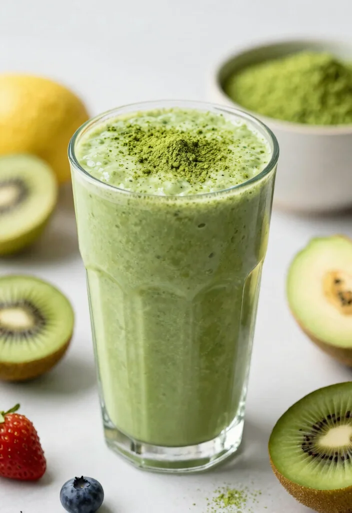 17 Mango Banana Smoothie Recipes Naturally Creamy - 14. Mango Banana Matcha Smoothie 1