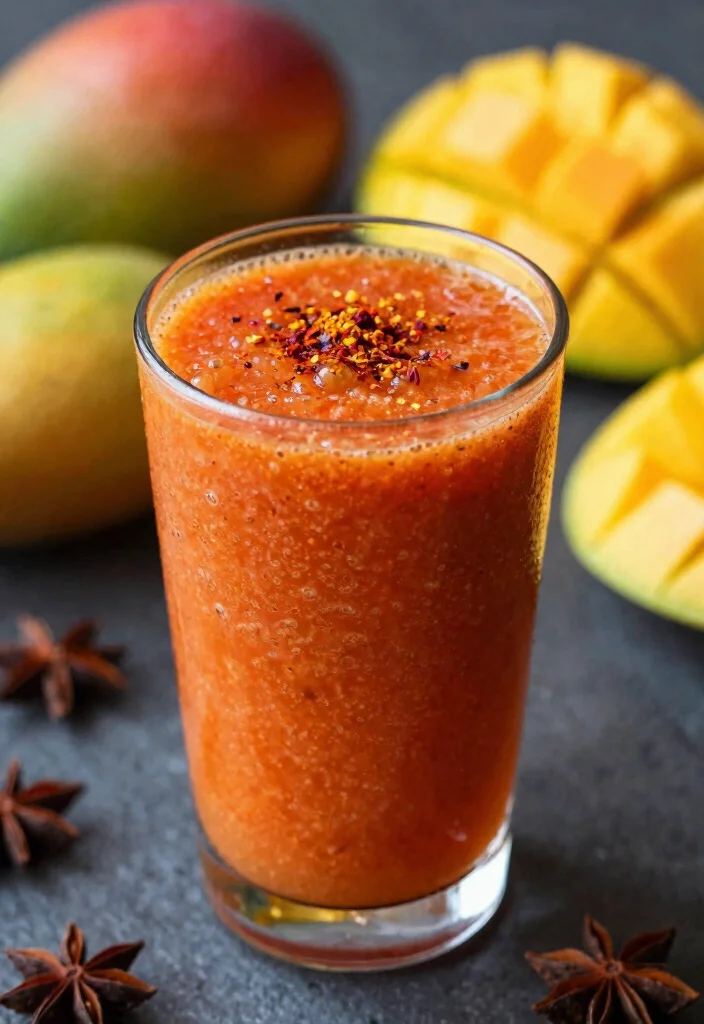 17 Mango Banana Smoothie Recipes Naturally Creamy - 5. Spicy Mango Banana Smoothie 1