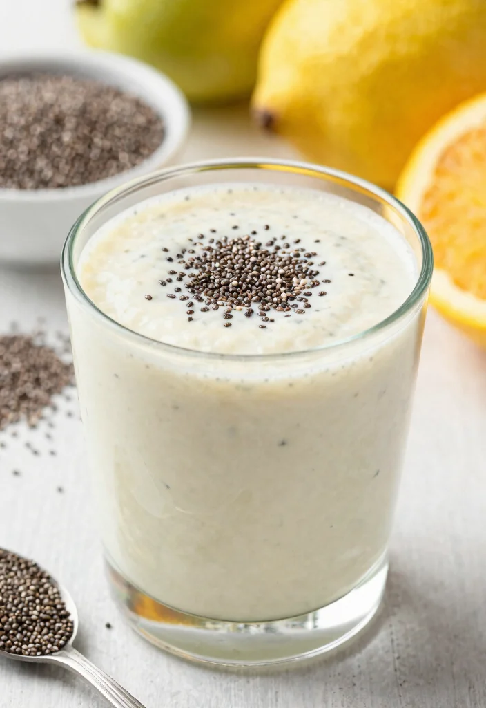 17 Mango Banana Smoothie Recipes Naturally Creamy - 8. Mango Banana Chia Seed Smoothie 1