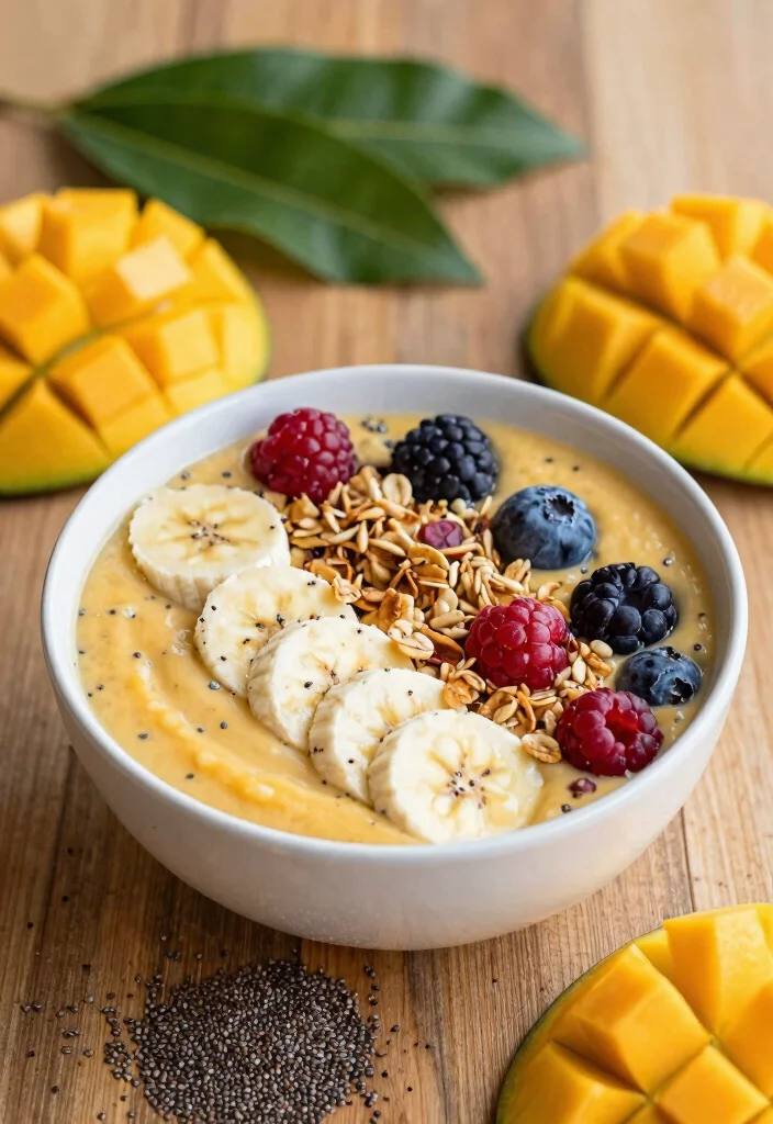 17 Mango Smoothie Bowl Recipes Naturally Creamy - 5. Mango Chia Seed Bowl 1
