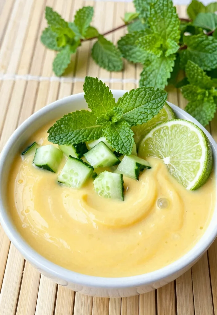 17 Mango Smoothie Bowl Recipes Naturally Creamy - 8. Mango Mint Cooler Bowl 1