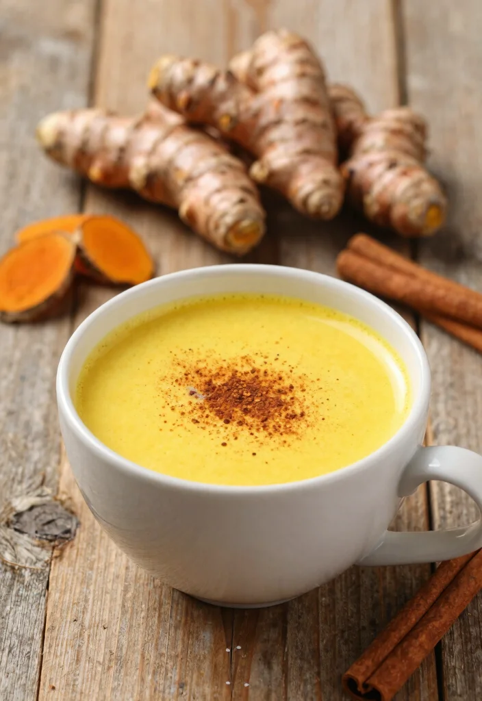 17 Metal Detox Cleanse Drink Recipes with Greens, Fruits, and Herbal Support - 14. Spiced Turmeric Detox Latte 1