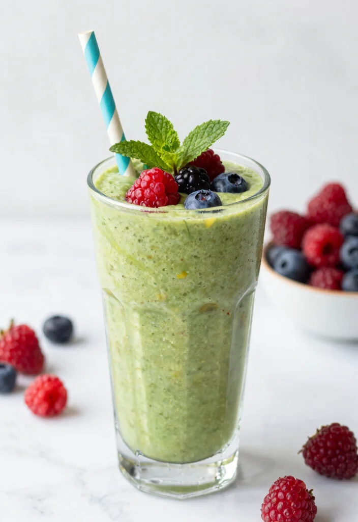 17 Smoothie with Avocado Recipes for Healthy Fats - 3. Avocado Berry Bliss Smoothie 1