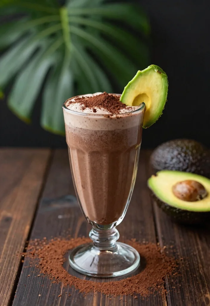 17 Smoothie with Avocado Recipes for Healthy Fats - 4. Chocolate Avocado Smoothie 1