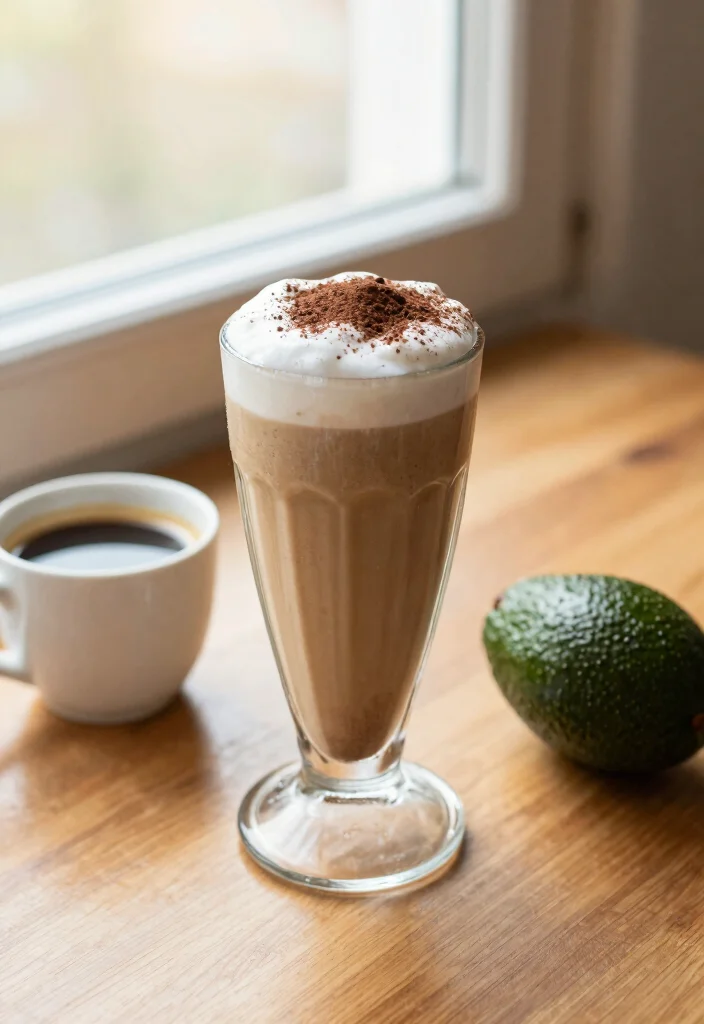 17 Smoothie with Avocado Recipes for Healthy Fats - 7. Avocado Coffee Smoothie 1