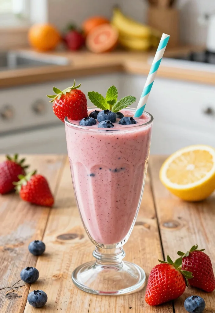 17 Strawberry Blueberry Smoothie Recipes Antioxidant Rich - 1. Classic Strawberry Blueberry Smoothie 1