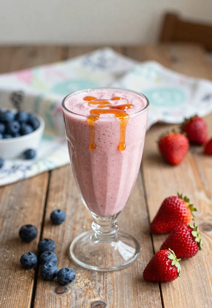 17 Strawberry Blueberry Smoothie Recipes Antioxidant Rich - 15. Strawberry Blueberry Maple Smoothie 1