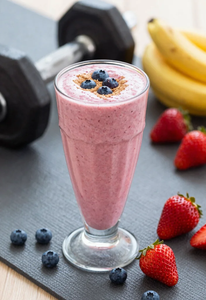 17 Strawberry Blueberry Smoothie Recipes Antioxidant Rich - 6. Strawberry Blueberry Protein Smoothie 1