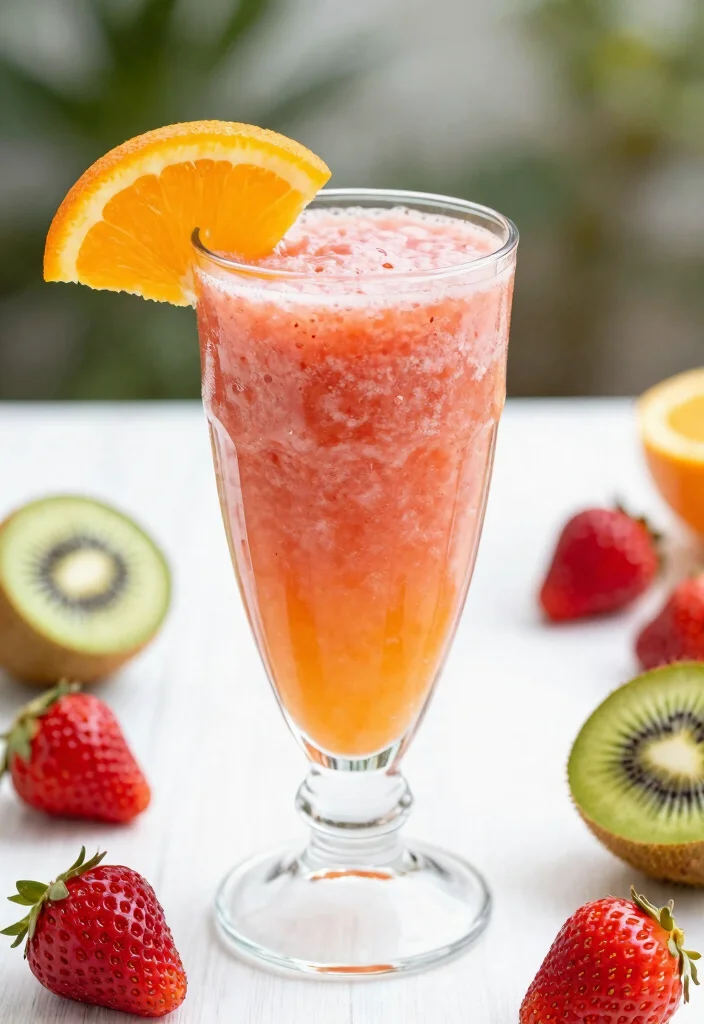 17 Strawberry Kiwi Smoothie Recipes High in Vitamin C - 13. Strawberry Kiwi Citrus Smoothie 1