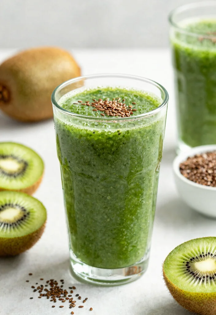 17 Strawberry Kiwi Smoothie Recipes High in Vitamin C - 16. Strawberry Kiwi Superfood Smoothie 1