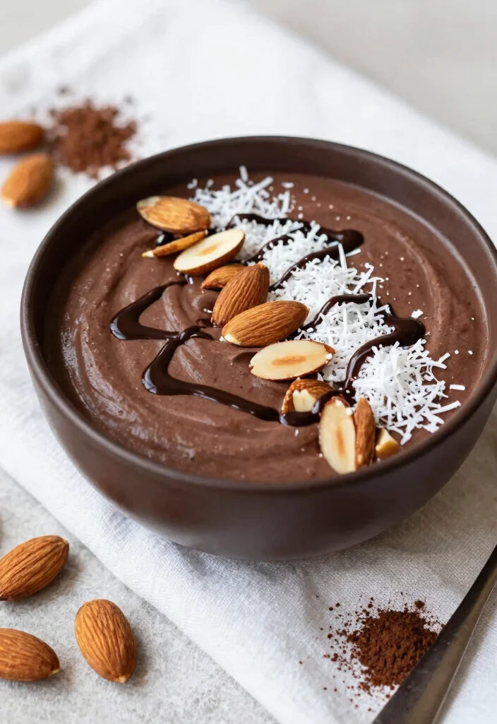 17 Thick Smoothie Bowl Recipes Extra Creamy - 16. Almond Joy Smoothie Bowl 1