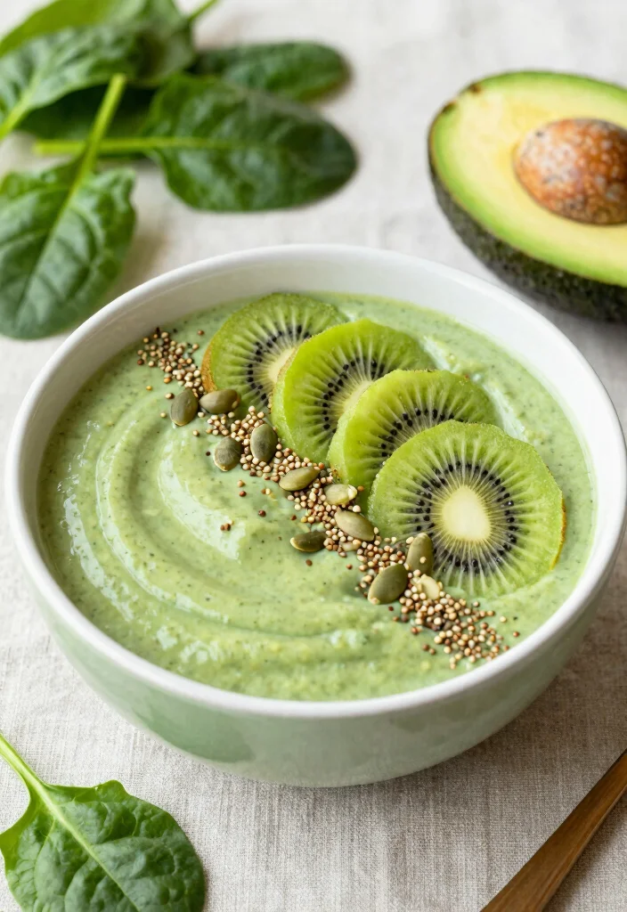 17 Thick Smoothie Bowl Recipes Extra Creamy - 4. Green Goddess Smoothie Bowl 1