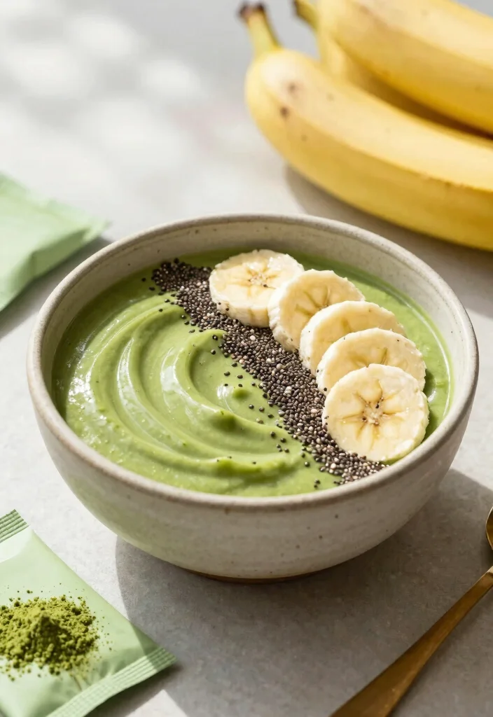 17 Thick Smoothie Bowl Recipes Extra Creamy - 6. Matcha Energy Smoothie Bowl 1