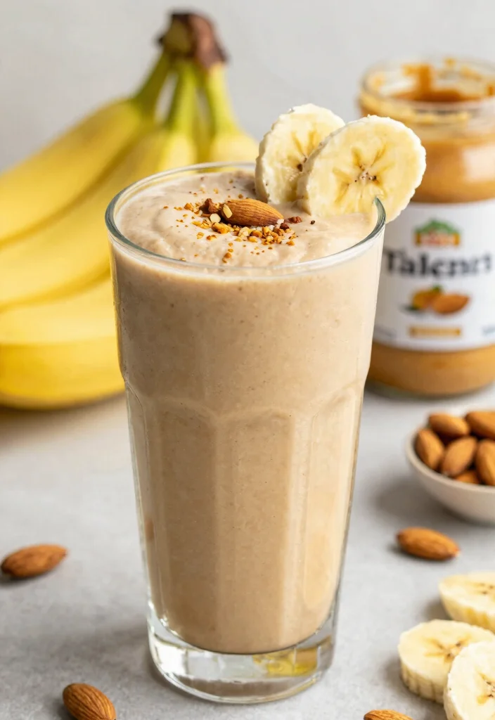 18 Body Detox Cleanse 3-Day Drink Plan for Beginners and Daily Wellness Support - 14. Almond Butter Banana Smoothie 1
