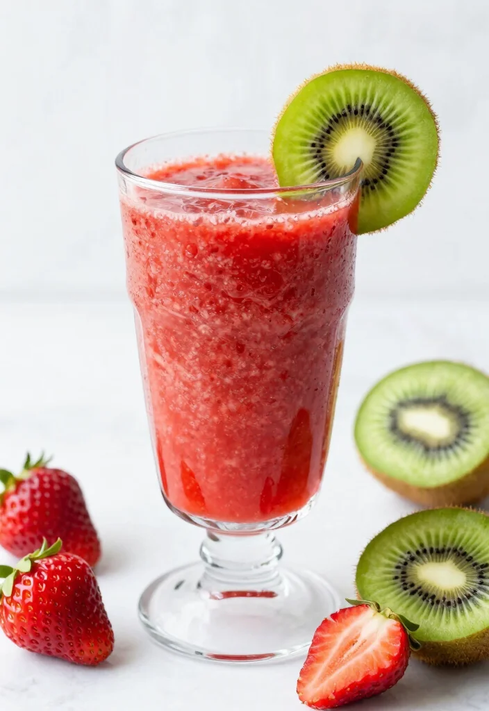 18 Body Detox Cleanse 3-Day Drink Plan for Beginners and Daily Wellness Support - 17. Strawberry Kiwi Detox Smoothie 1